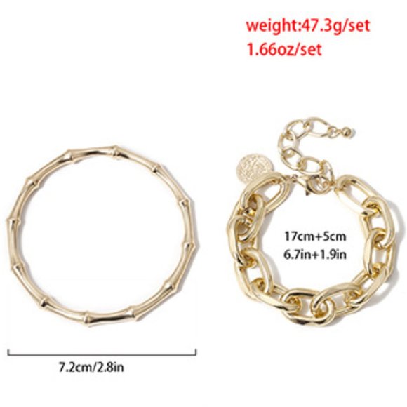 Silver Bamboo Bracelet - Picture 4 of 4